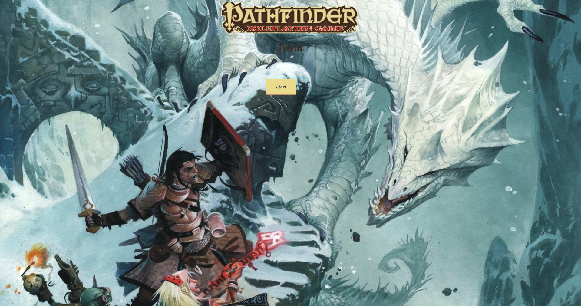 Screenshot of the Trivia Game